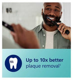 Philips Sonicare Electric Toothbrush Twin Pack DiamondClean 9000 Black & Rose Gold. 2 x Base Charger & 1 Glass Holder HX9914/57