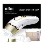 Braun IPL Silk-Expert Pro 5, At Home Hair Removal Device with Vanity Case, White/Gold, PL5347