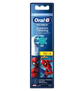 Oral-B Kids Spiderman Brush Heads for Electric Toothbrush, 4 Brush Heads
