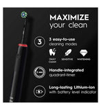Oral-B Pro 3 - 3900 - Black & Pink Electric Toothbrush Duo Pack