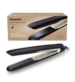 Panasonic EH-HS0E Nanoe™ Hair Straightener for Flawless Style, Single Stroke Straightening (Black/Champagne Gold)