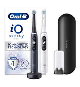 Oral-B iO7 Electric Toothbrushes - Black & White Duo Pack
