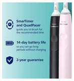Philips Sonicare Electric Toothbrush Dual Pack 3100 Sugar Rose and Black HX3675/15