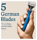 Harry's Men's Razor + 13 Blades - Indigo Blue