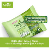 Simple Kind to Skin Biodegradable Cleansing Wipes 25 PC