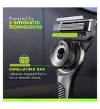 GilletteLabs With Exfoliating Bar Razor, 1 Handle, 2 Blades, 1 Magnetic Stand, 1 Travel Case