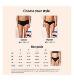 TENA Silhouette Washable Absorbent Underwear Classic Black