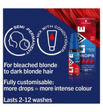 Schwarzkopf LIVE Colour Drops Semi-permanent Red Hair Dye Fiery Red 30ml