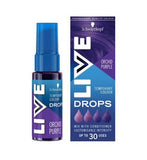Schwarzkopf LIVE Colour Drops Semi-permanent Purple Hair Dye Orchid Purple 30ml