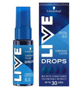 Schwarzkopf LIVE Colour Drops Semi-permanent Blue Hair Dye Crystal Blue 30ml