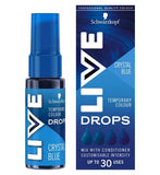 Schwarzkopf LIVE Colour Drops Semi-permanent Blue Hair Dye Crystal Blue 30ml