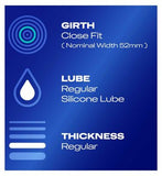 Durex Originals Condoms With Silicone Lube - Close Fit - 12 pack