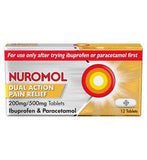 Nuromol Dual Action Pain Relief Ibuprofen & Paracetamol Tablets 200mg/500mg 12s