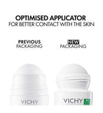 Vichy Deodorant 48H No Trace Anti-Perspirant Roll-On, Hypoallergenic, Suitable for Sensitive Skin 50ml