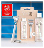 Gillette Venus For Pubic Hair & Skin Women's Razor, 2 Blade Refills and 2in1 Shave Gel and Cleanser