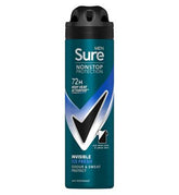 Sure Men Nonstop Protection Anti-Perspirant Aerosol Invisible Ice Fresh 150ml