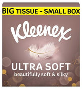 Kleenex Ultra Soft Extra Large Tissues Single Compact Box 40s