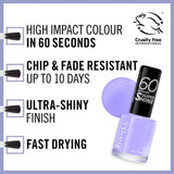 Rimmel 60 Seconds Super Shine Nail Polish - Wild-Er-Ness