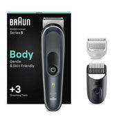 Braun Body Groomer Series 5 5350, Body Groomer For Men, Gentle Full-Body Manscaping