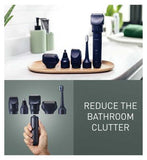 Panasonic Waterproof Beard, Hair & Body Trimmer with 58 Cutting Lengths, ER-CKL2 uses Japanese Blades, MULTISHAPE Modular System