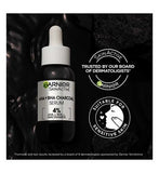 Garnier Skinactive 4% AHA + BHA & Niacinamide Charcoal Serum, Improve Appearance Of Marks & Blemishes, 30ml