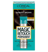 L’Oreal Paris Magic Retouch Permanent Darkest Brown Root Concealer, 100% Roots Coverage With Easy Applicator, 150ml