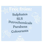 Love Ocean Bubble Bath Whale Tail Bottle 300ML Refill Pouch