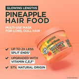 Garnier Ultimate Blends Glowing Lengths Pineapple & Amla Hair Food 3-in-1 Hair Mask Treatment 400ml