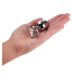 Ann Summers Small Heart Metal Butt Plug Silver