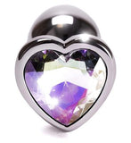 Ann Summers Small Heart Metal Butt Plug Silver