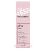 Boots Ingredients Azelaic Acid Gel Cream 30ml