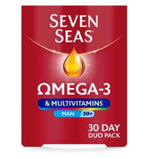 Seven Seas Omega 3 & Multivitamins Man 50+, 30 Day Duo Pack
