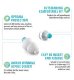 Alpine Pluggies Kids Filtered Earplugs 1 Pair