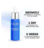 Olay Hyaluronic Acid 24 + Vitamin B5 Ultra Hydrating Day Serum with Niacinamide For Smoother and Healthier Looking Skin, 40ml