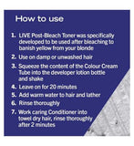 Schwarzkopf LIVE Ice White Hair Toner Post Bleach Semi-Permanent T1