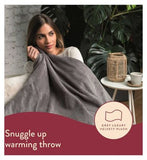Dreamland Intelliheat Warming Throw - Grey