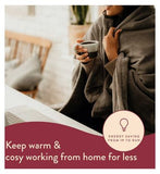 Dreamland Intelliheat Warming Throw - Grey