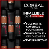 L'Oreal Paris Infallible 32H Matte Cover Liquid Foundation SPF 25 30ml