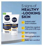 NIVEA MEN Sensitive Face SPF15 Moisturiser with 0% Alcohol 75ml