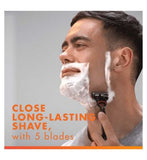 Gillette Fusion5 Razor for Men, 1 Gillette Razor, 10 Blade Refills<br/>