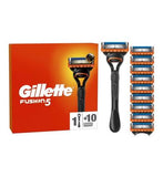 Gillette Fusion5 Razor for Men, 1 Gillette Razor, 10 Blade Refills<br/>