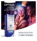 Optase Life Bright Eyes - Brightening Eye Drops for Irritated, Red and Tired Eyes - 10ml