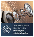 Philips S9000 Prestige Wet & Dry Electric Shaver with Pop-up Trimmer, Beard Styler, Nose Trimmer & Accessories – SP9883/35