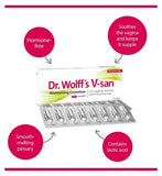 Dr Wolff's V-san Moisturising Cremolum Pessaries - 16 Pack