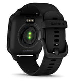 Garmin Venu® Sq 2 Music Smartwatch - Slate Aluminium Bezel With Black Case And Silicone Band