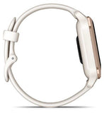 Garmin Venu® Sq 2 Music Smartwatch - Peach Gold Aluminium Bezel With Ivory Case and Silicone Band