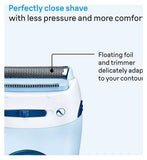 Braun Silk-épil Lady Shaver 5-160 Blue - 3-in-1 Wet & Dry Electric Shaver