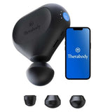 Theragun mini by Therabody (2nd Generation) Bluetooth Enabled Portable Percussive Therapy Handheld Massage Gun- Desert Rose
