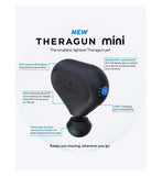 Theragun mini by Therabody (2nd Generation) Bluetooth Enabled Portable Percussive Therapy Handheld Massage Gun- Desert Rose