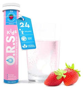 O.R.S Hydration For Kids, Natural Strawberry Electrolyte Tablets For Everyday Hydration And Wellness - 24 Tablets